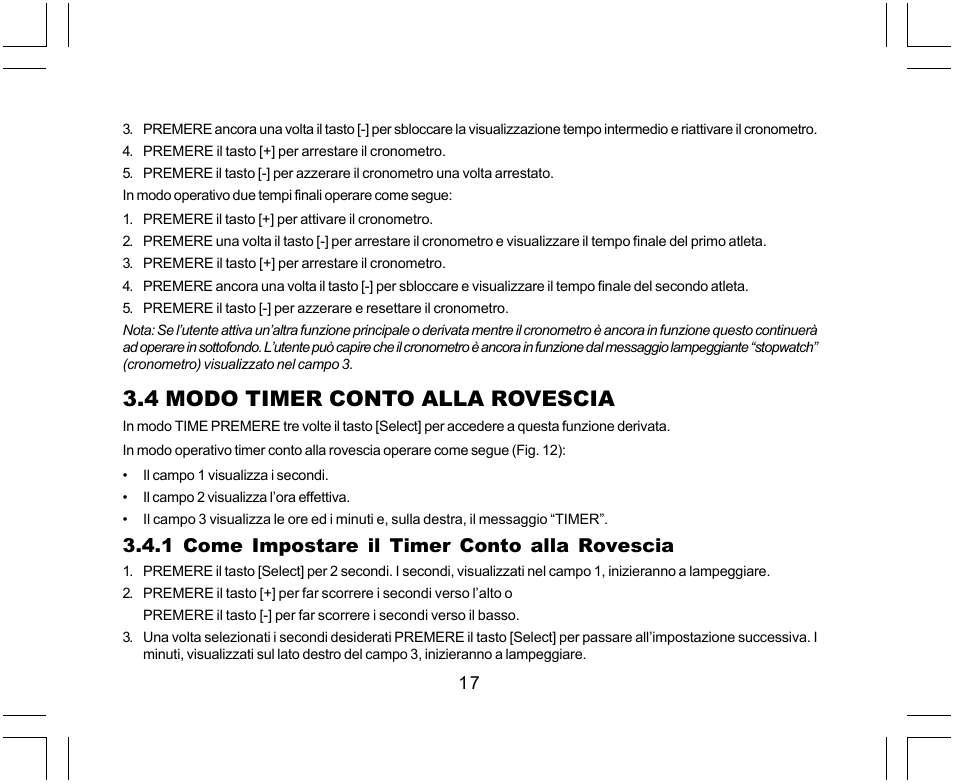 4 modo timer conto alla rovescia | SUUNTO Yachtsman User Manual | Page 153 / 270