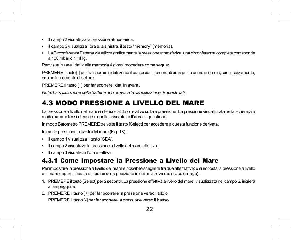 3 modo pressione a livello del mare, 1 come impostare la pressione a livello del mare | SUUNTO Yachtsman User Manual | Page 158 / 270