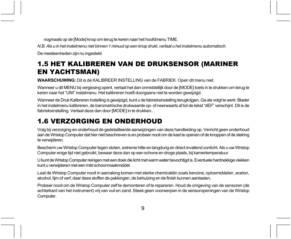 6 verzorging en onderhoud | SUUNTO Yachtsman User Manual | Page 179 / 270