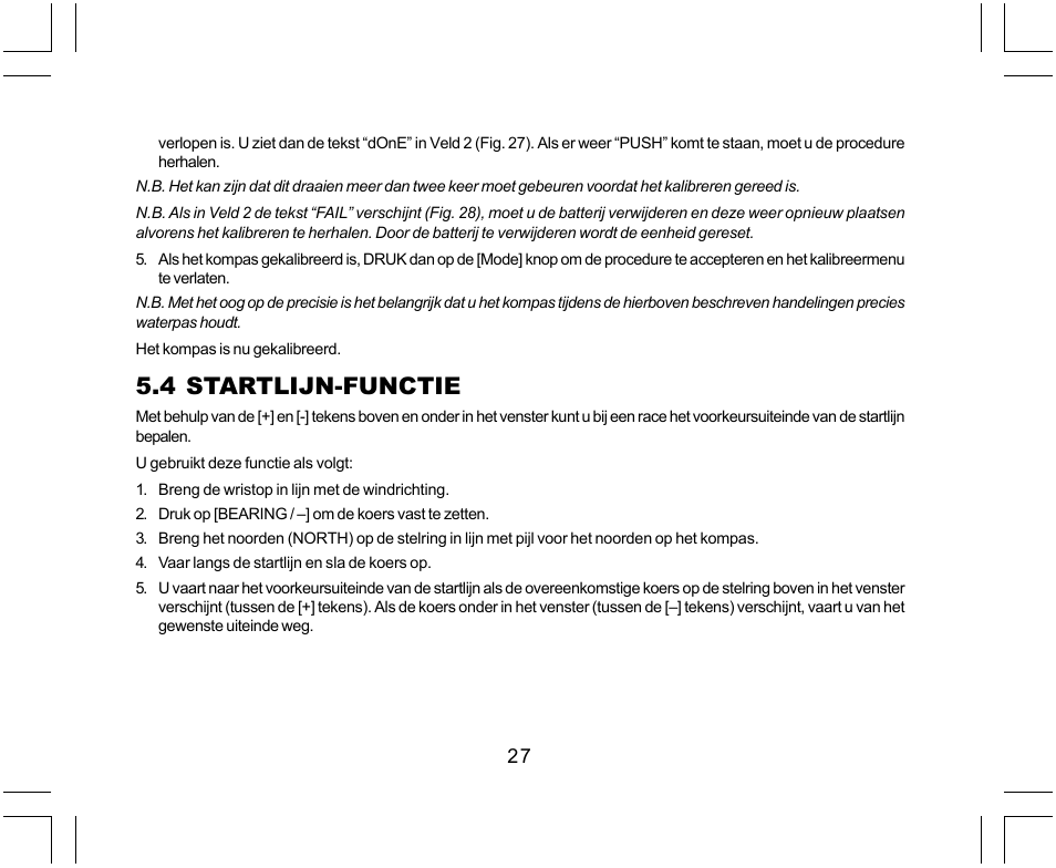 4 startlijn-functie | SUUNTO Yachtsman User Manual | Page 197 / 270