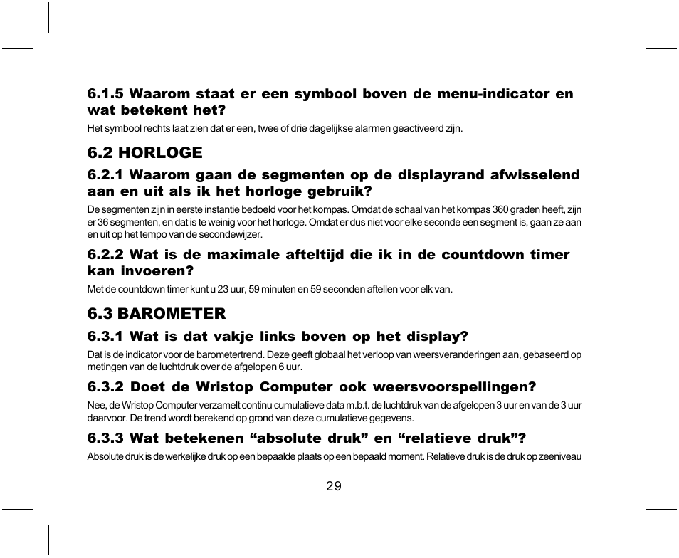2 horloge, 3 barometer | SUUNTO Yachtsman User Manual | Page 199 / 270