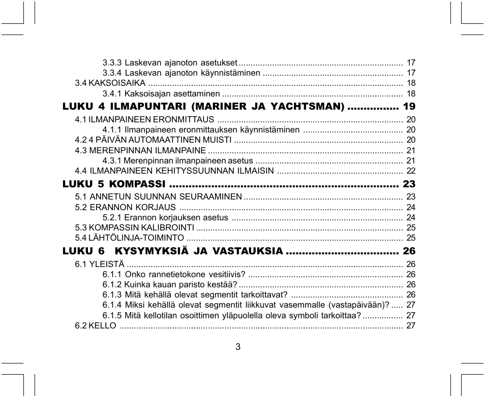 SUUNTO Yachtsman User Manual | Page 207 / 270