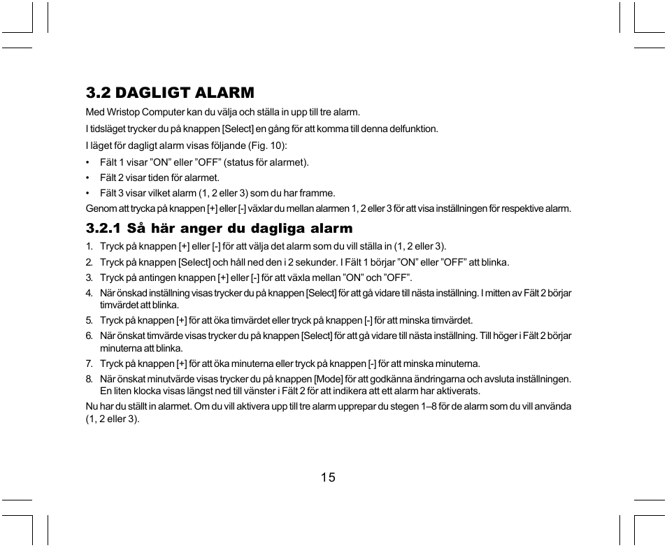 2 dagligt alarm, 1 så här anger du dagliga alarm | SUUNTO Yachtsman User Manual | Page 251 / 270