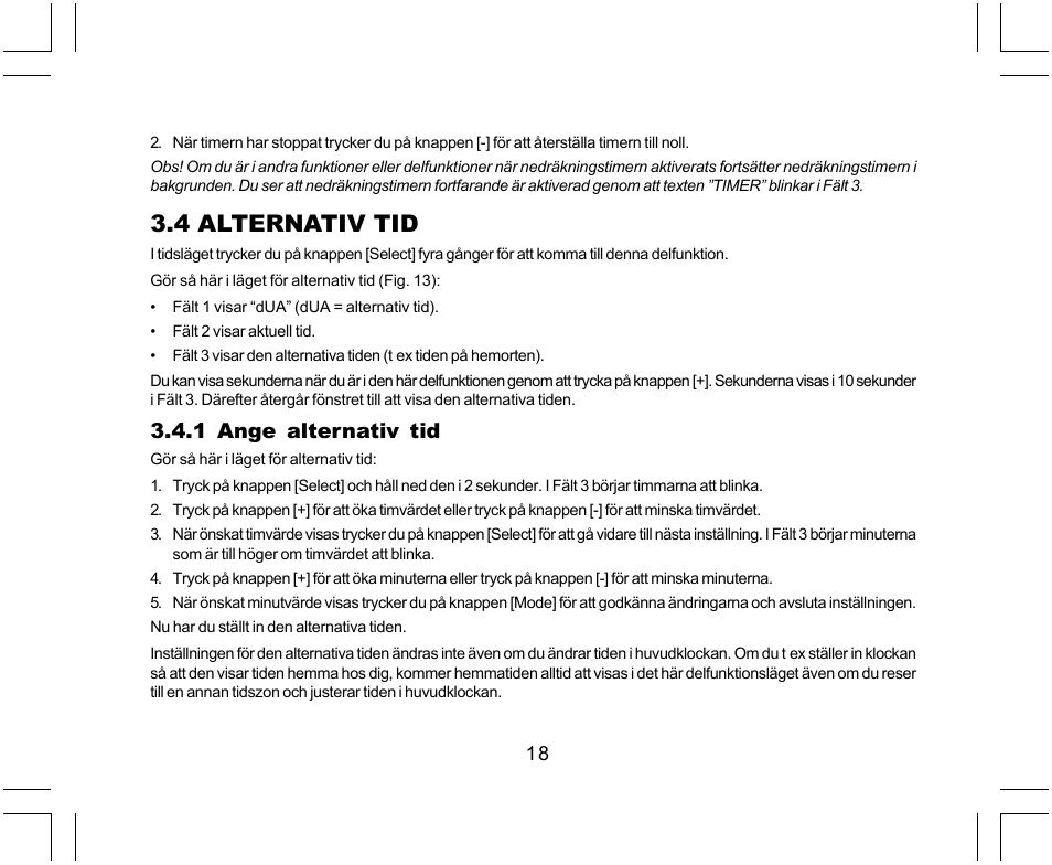 4 alternativ tid | SUUNTO Yachtsman User Manual | Page 254 / 270