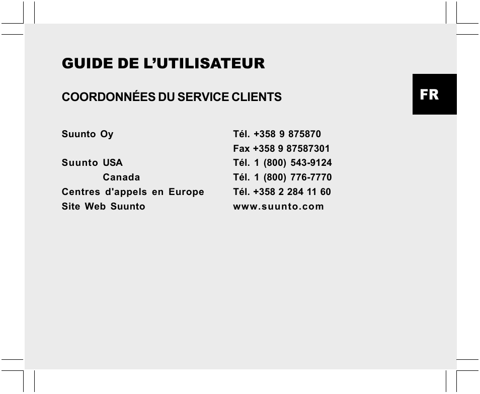 Guide de l’utilisateur | SUUNTO Yachtsman User Manual | Page 35 / 270