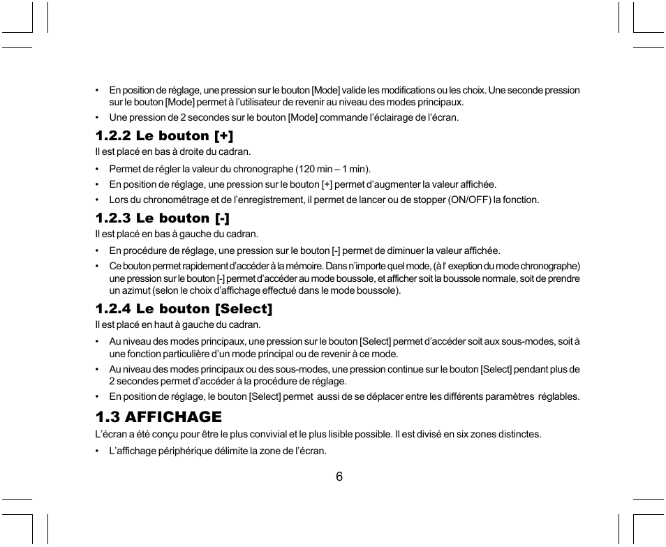 3 affichage, 2 le bouton, 3 le bouton | 4 le bouton [select | SUUNTO Yachtsman User Manual | Page 40 / 270