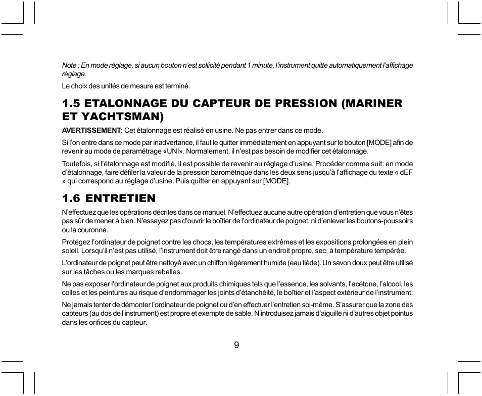 6 entretien | SUUNTO Yachtsman User Manual | Page 43 / 270