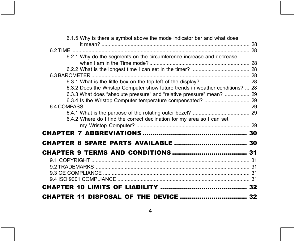 SUUNTO Yachtsman User Manual | Page 6 / 270