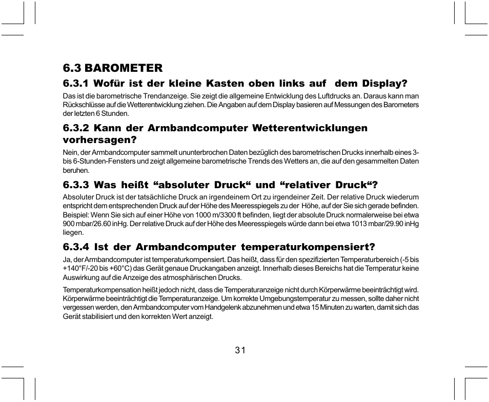 3 barometer | SUUNTO Yachtsman User Manual | Page 99 / 270