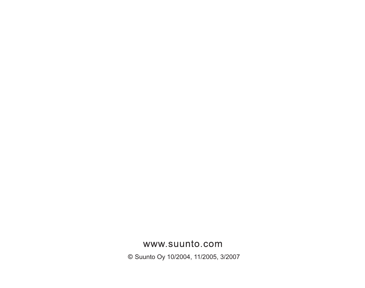 SUUNTO X6HR User Manual | Page 69 / 69