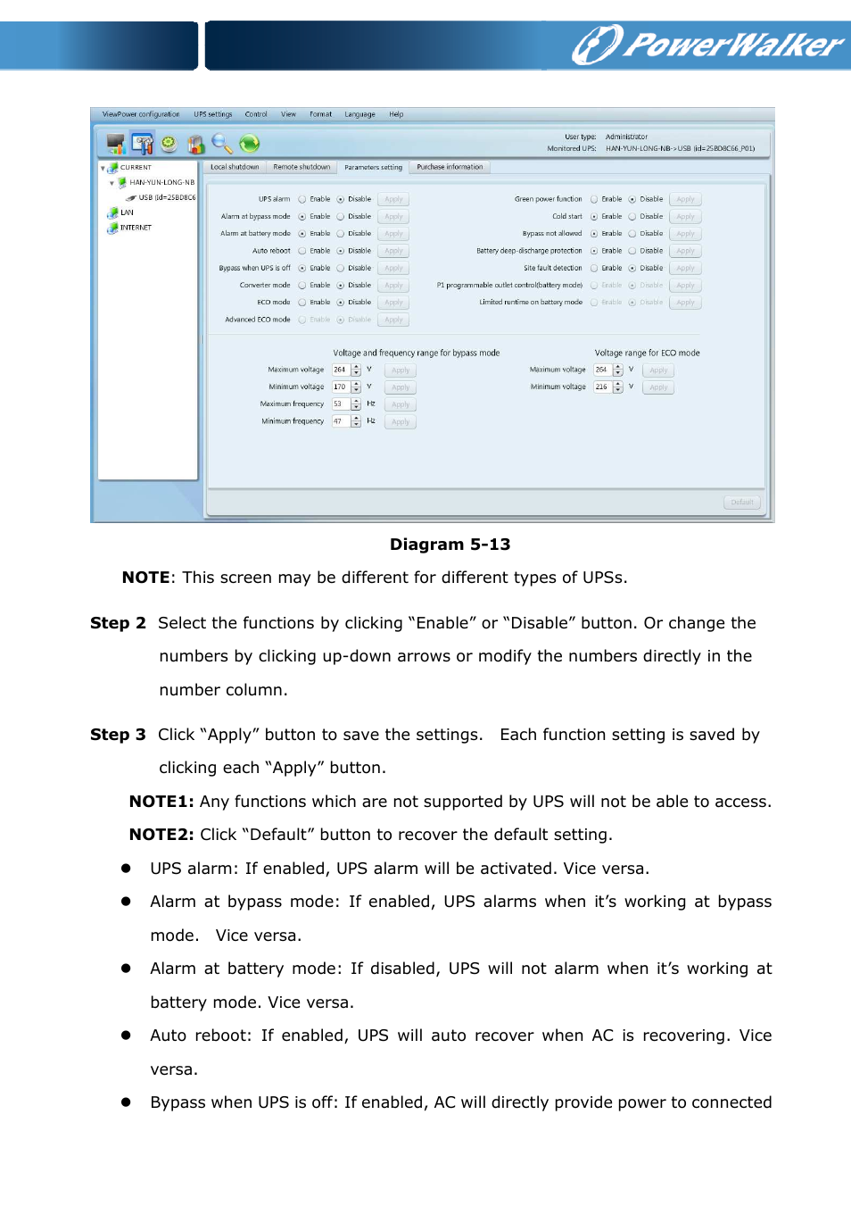 PowerWalker ViewPower PowerWalker User Manual | Page 38 / 53