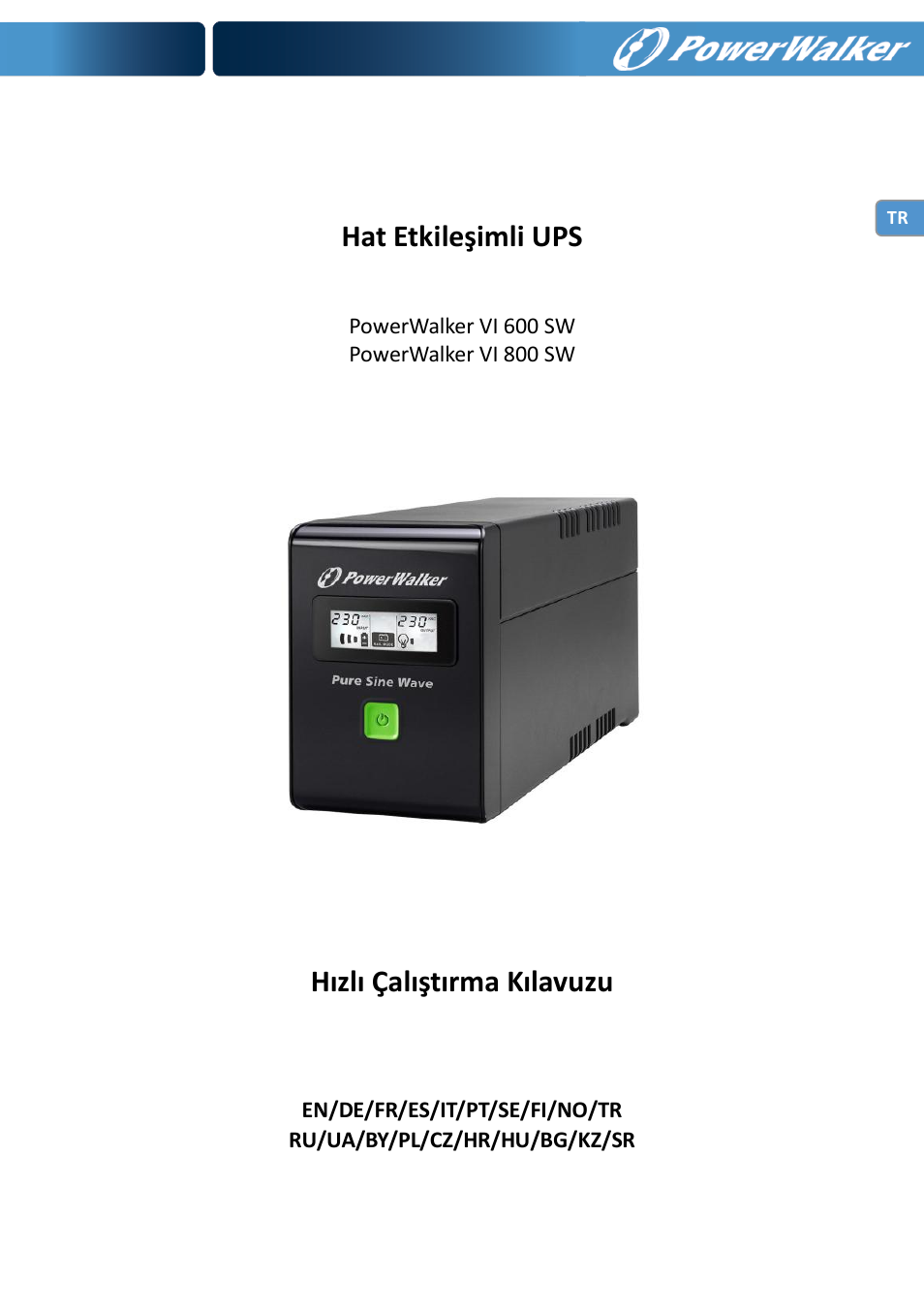 PowerWalker VI 600 SW User Manual | Page 73 / 160