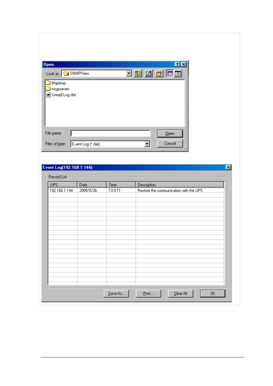 8 open archive event log | PowerWalker SNMP DP-522 User Manual | Page 75 / 99