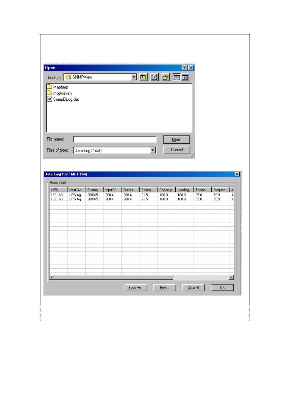 9 open archive data log, 10 quit | PowerWalker SNMP DP-522 User Manual | Page 76 / 99