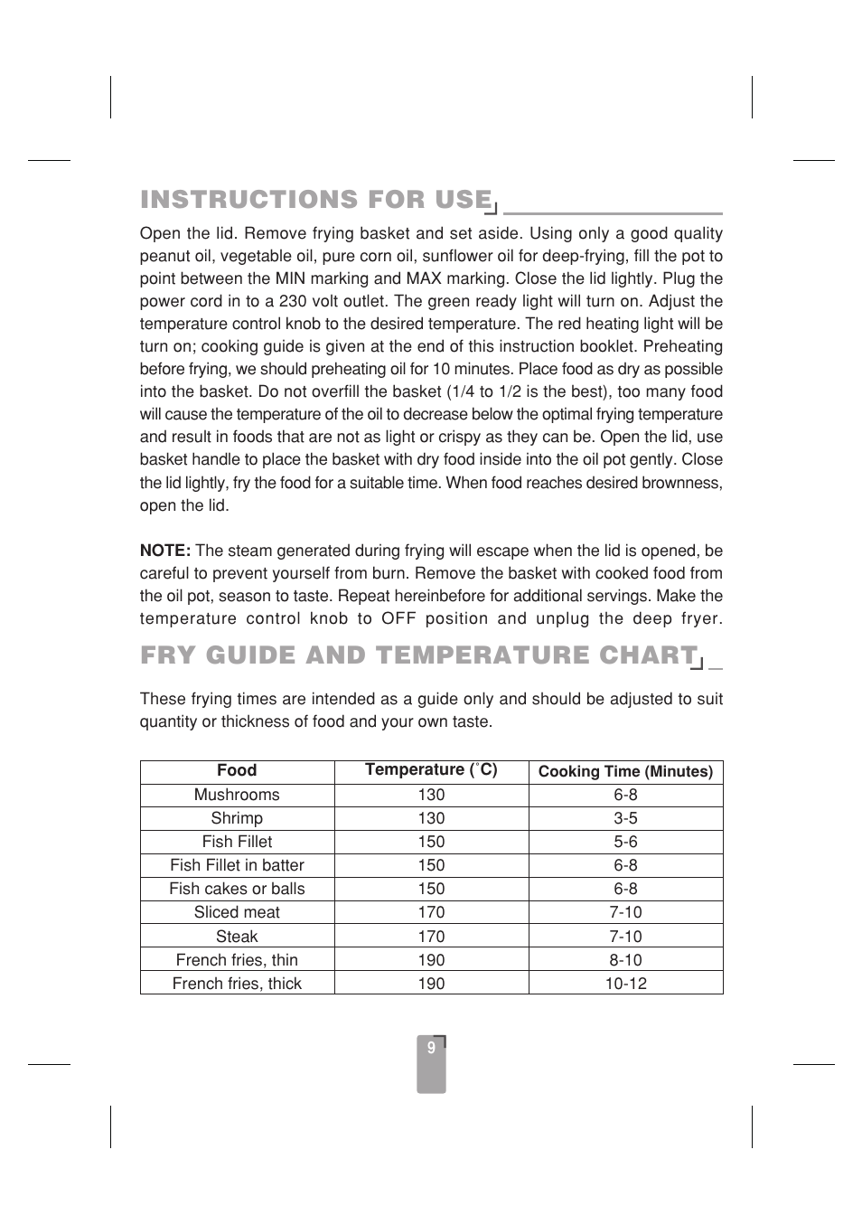 SINBO SDF 3817 User Manual | Page 10 / 44