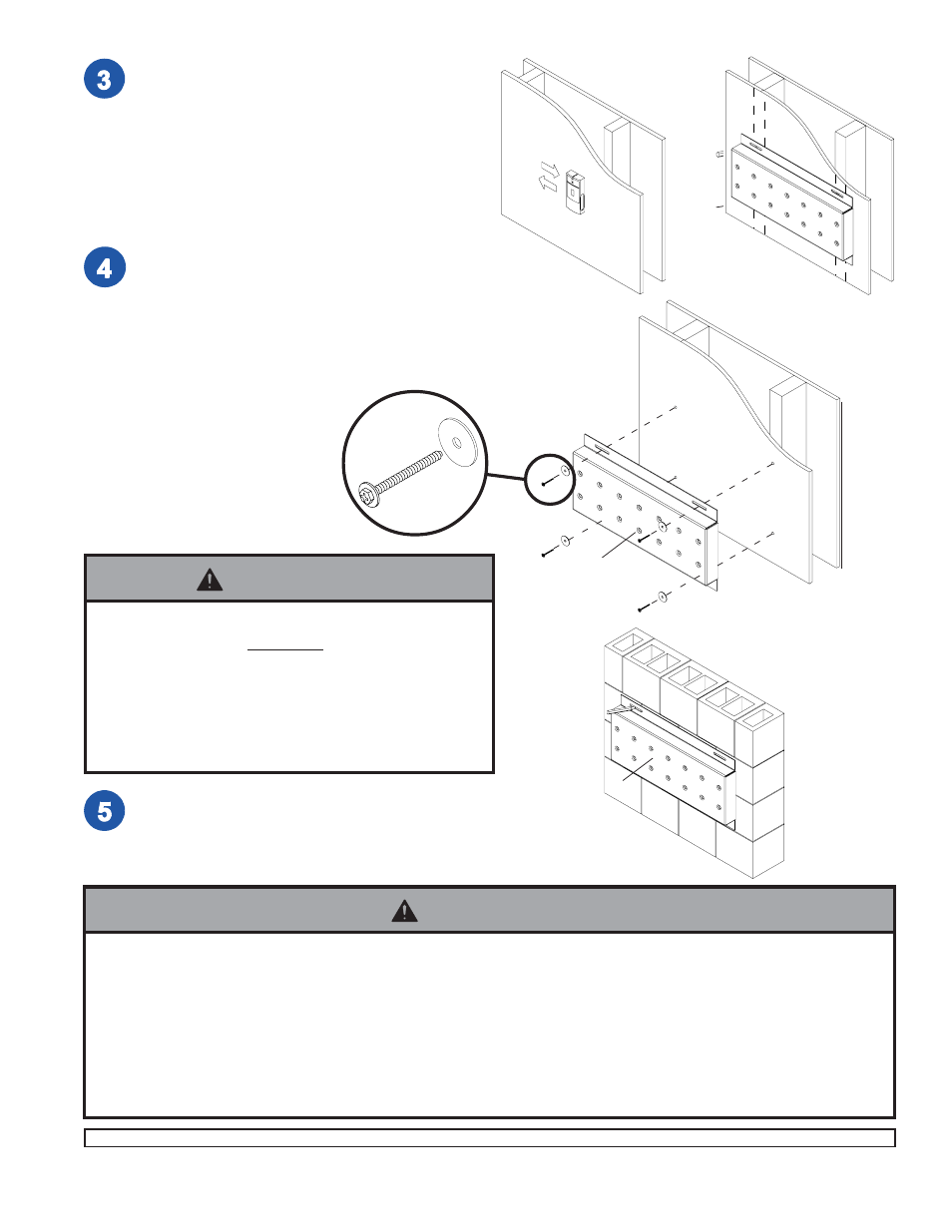 Warning, Lo n | Peerless-AV PS-2 - Installation User Manual | Page 3 / 6