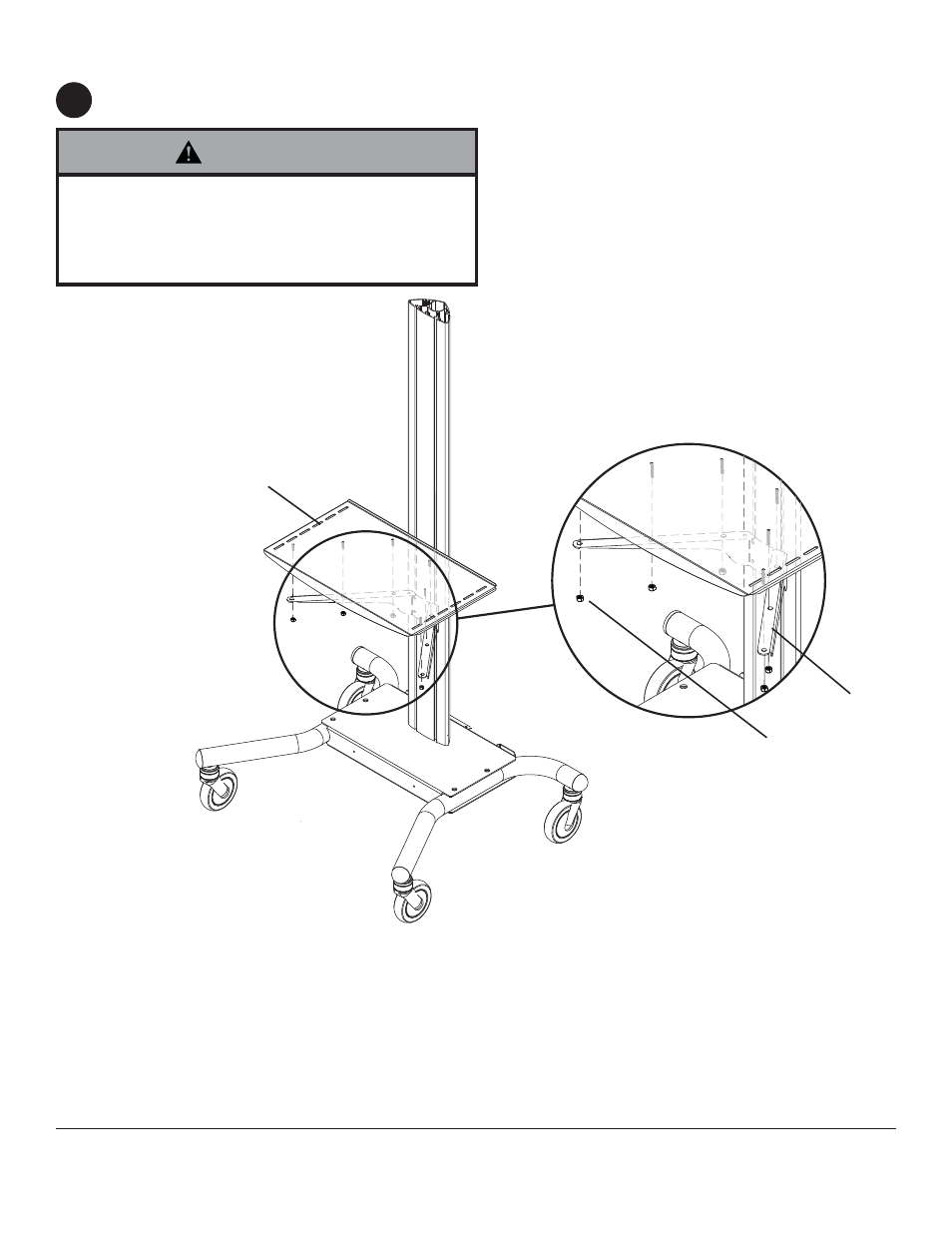 Warning, Op c | Peerless-AV WL-SR560M-200 - Installation User Manual | Page 9 / 19