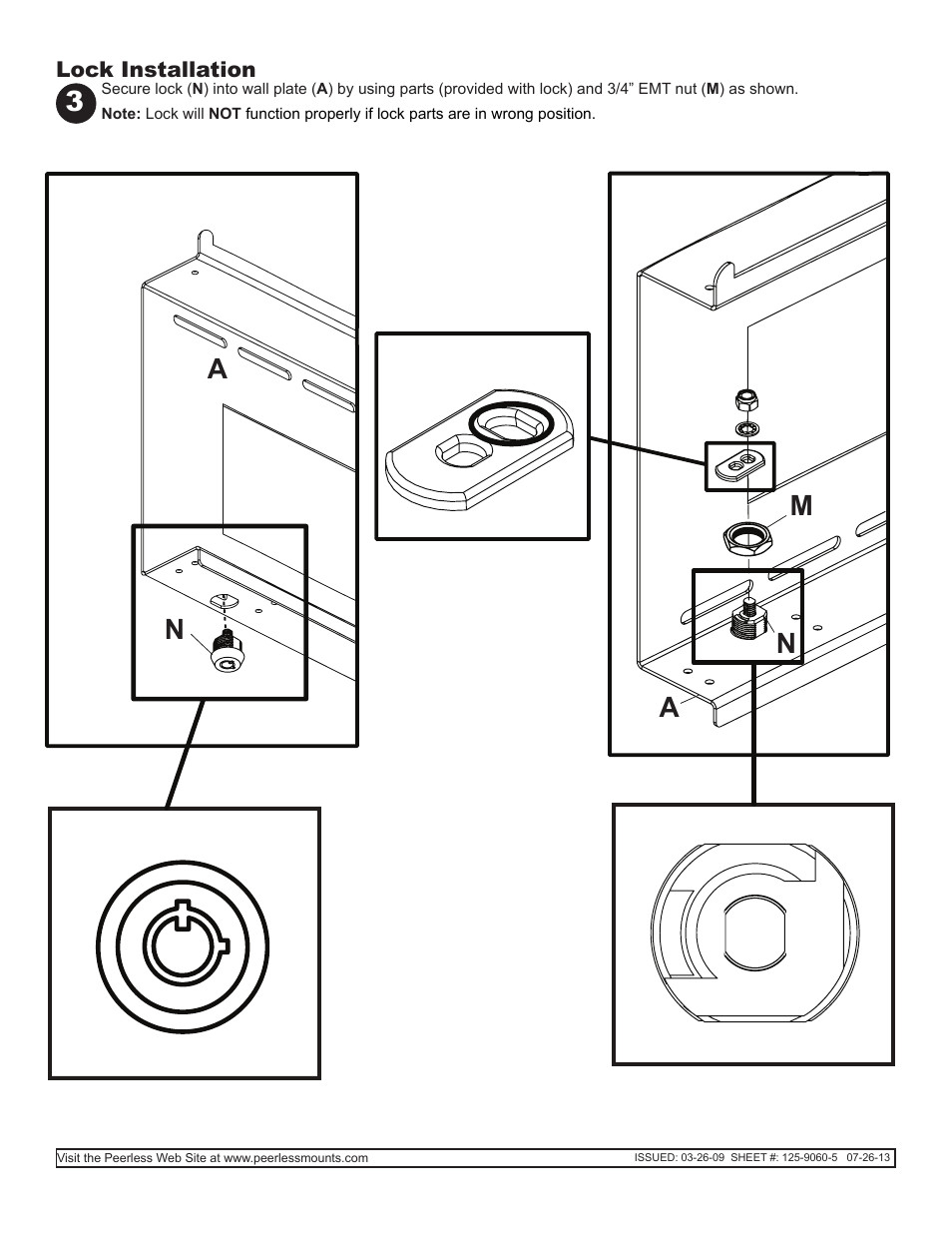 Peerless-AV DMU50SM - Installation User Manual | Page 5 / 9
