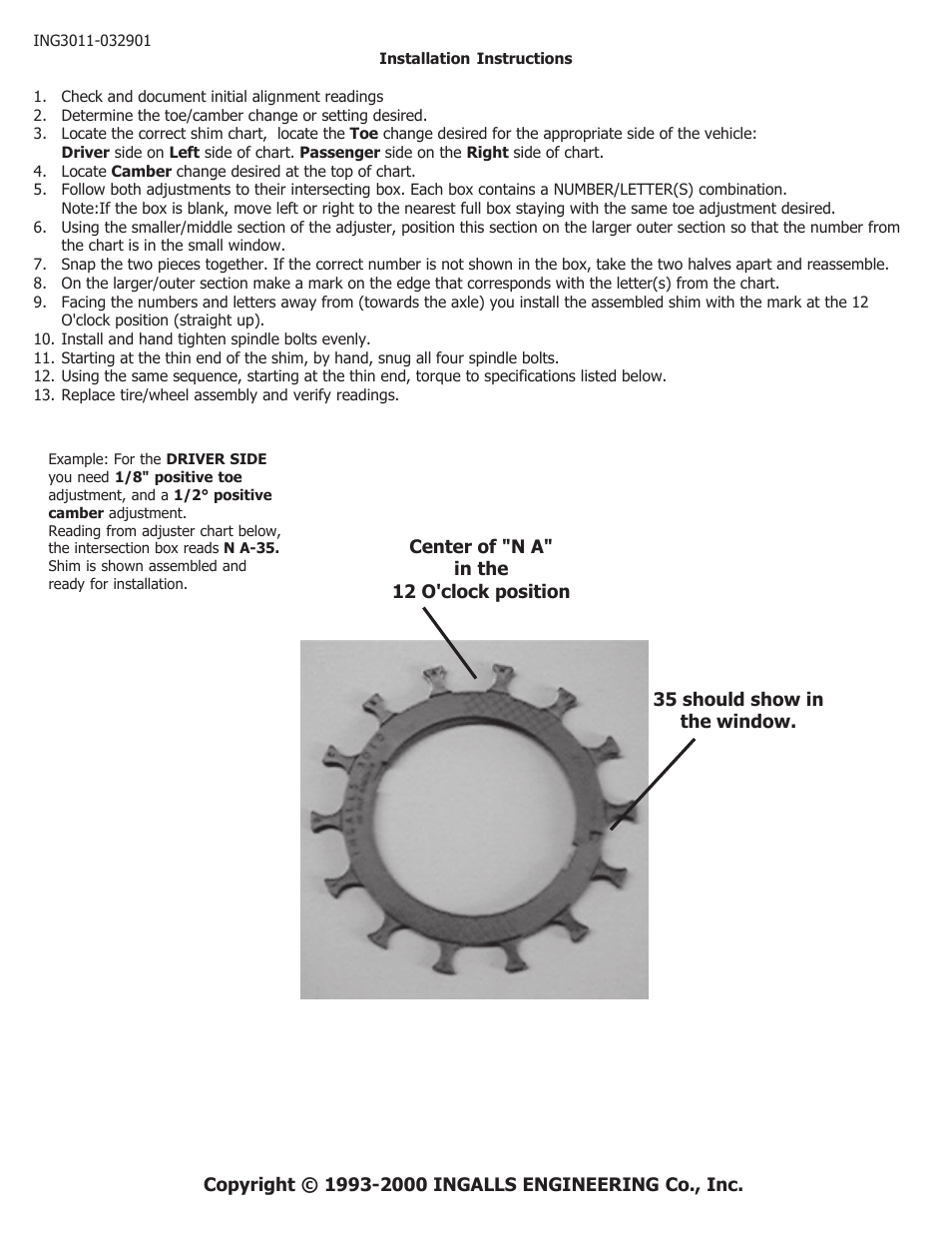 Ingalls 30100 User Manual | 2 pages