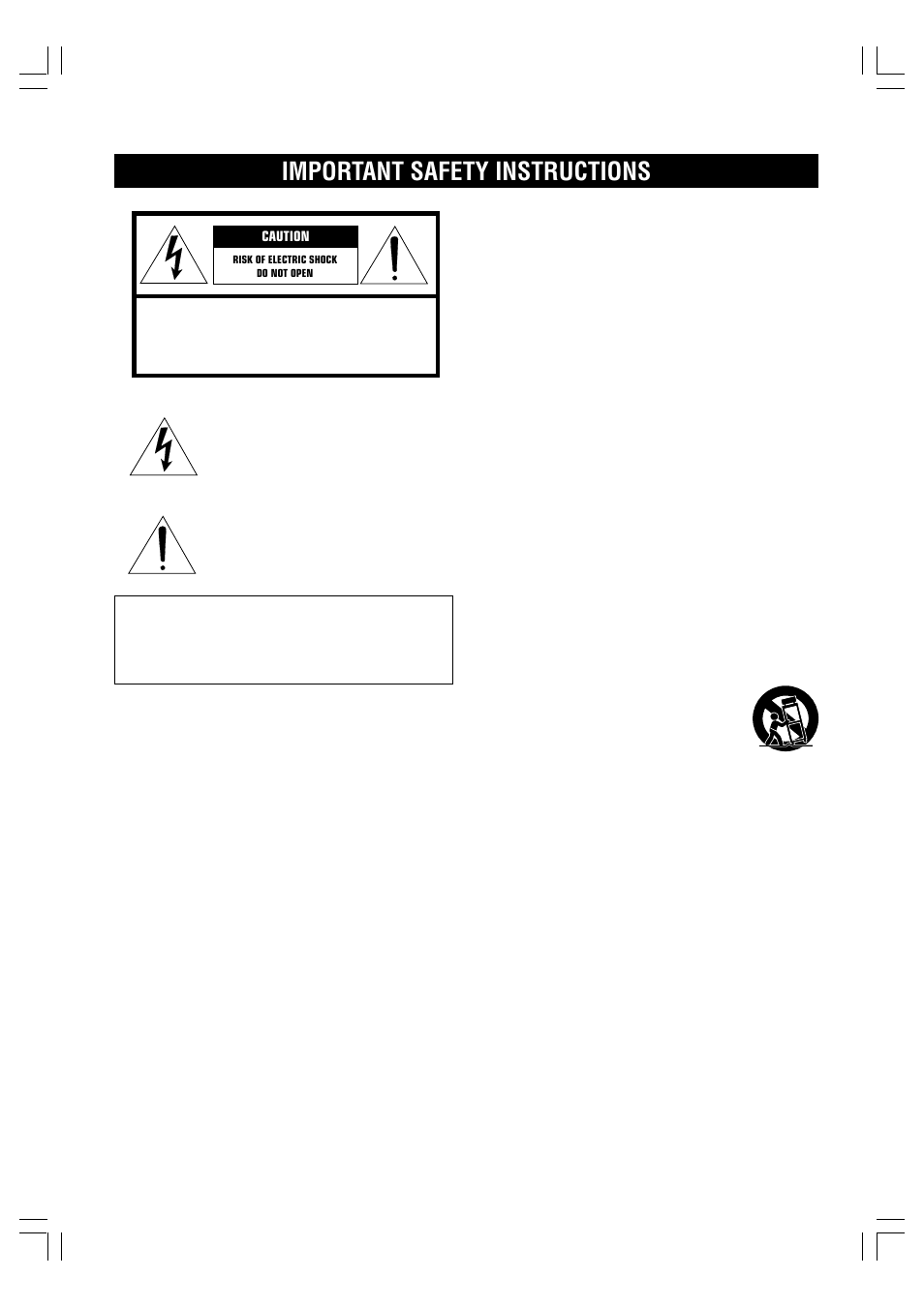 Important safety instructions | Yamaha DV-C6280 User Manual | Page 2 / 39