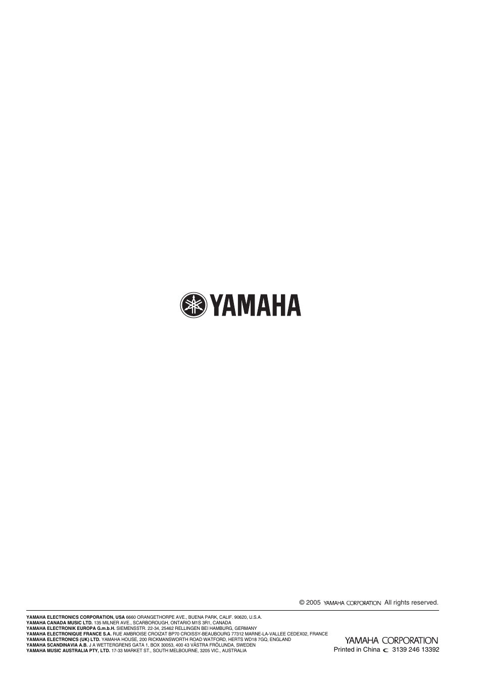 Yamaha DVD-S2500 User Manual | Page 36 / 36