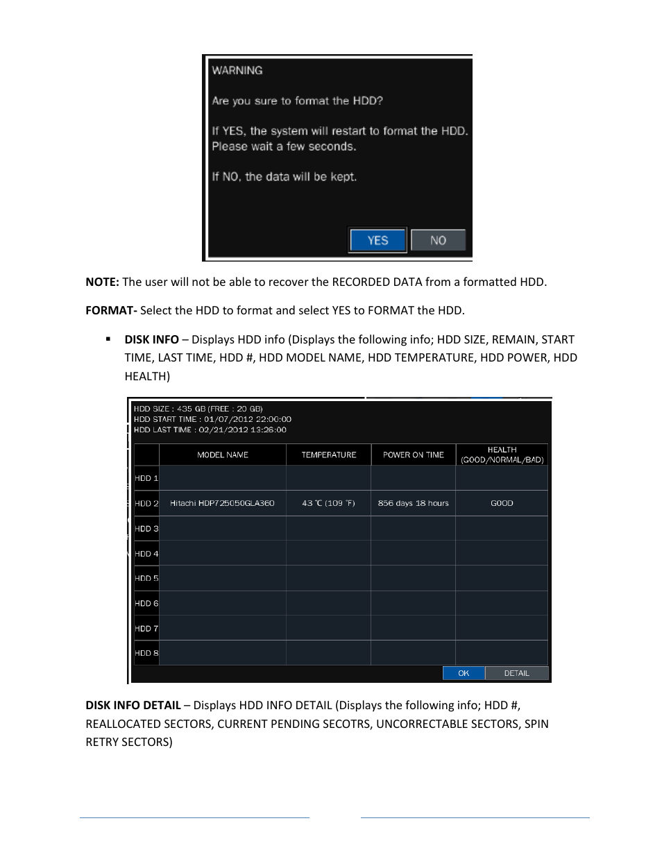 Vonnic VVRHD1620M 16CH HD-SDI 1080P High Resolution DVR (Hard Drive Not Included) User Manual | Page 36 / 96