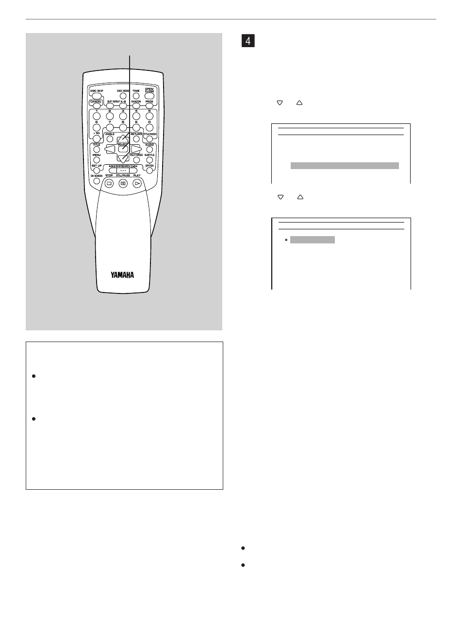 Subtitle language, Initial settings (on the set up menu) | Yamaha DVD-C900 User Manual | Page 52 / 74