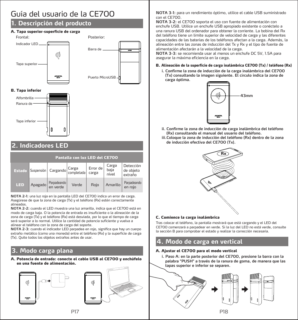 Guía del usuario de la ce700 | ADATA CE700 User Manual | Page 11 / 27