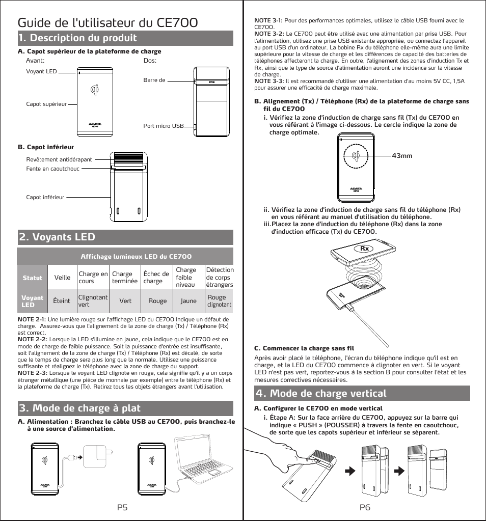 Guide de l'utilisateur du ce700 | ADATA CE700 User Manual | Page 5 / 27