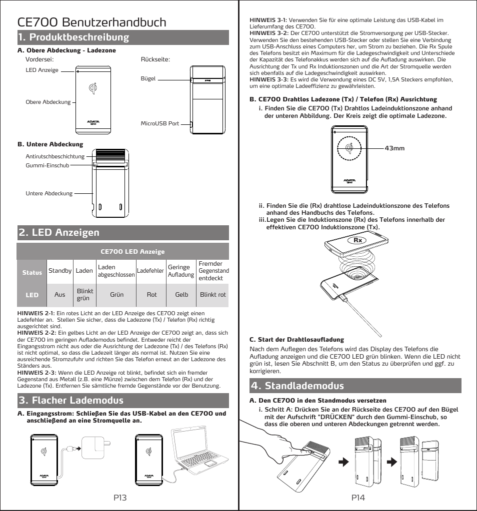 Ce700 benutzerhandbuch | ADATA CE700 User Manual | Page 9 / 27