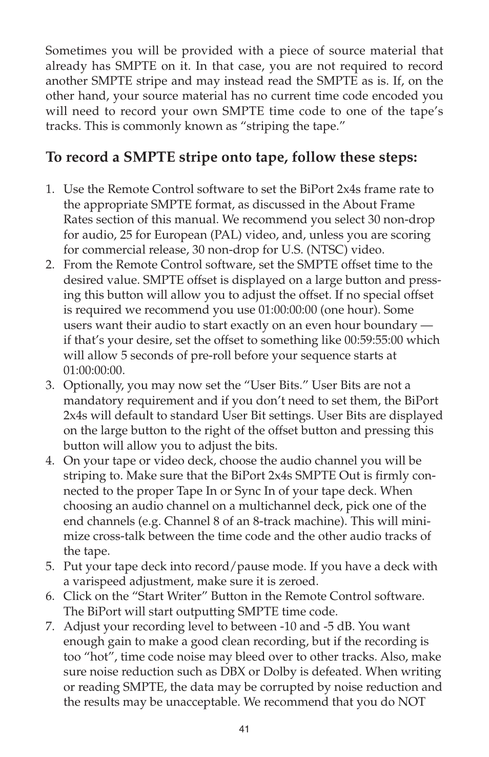 M-AUDIO Biport 2x4s User Manual | Page 41 / 48