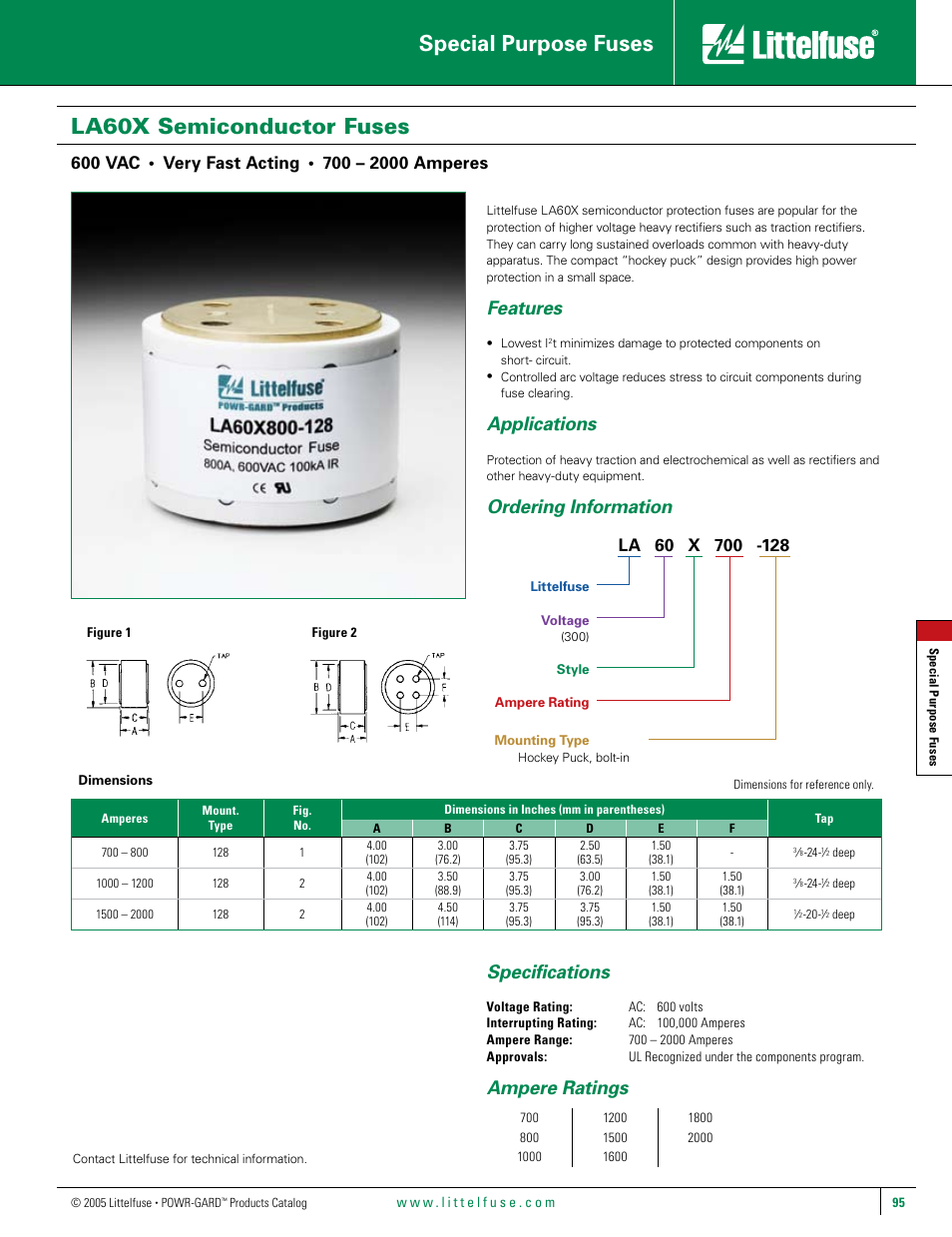 Littelfuse LA60X Series User Manual | 1 page
