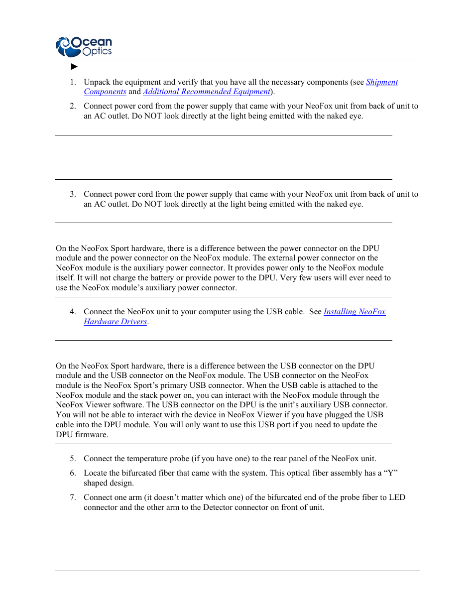 Ocean Optics NeoFox User Manual | Page 21 / 77