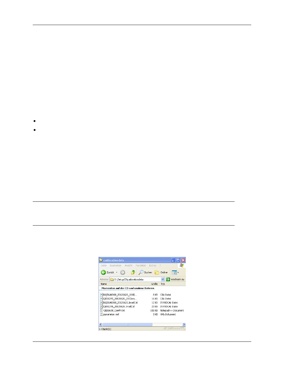 Chapter 4, File types and data files, Overview | Calibration files | Ocean Optics RaySphere 1700 Install User Manual | Page 31 / 72