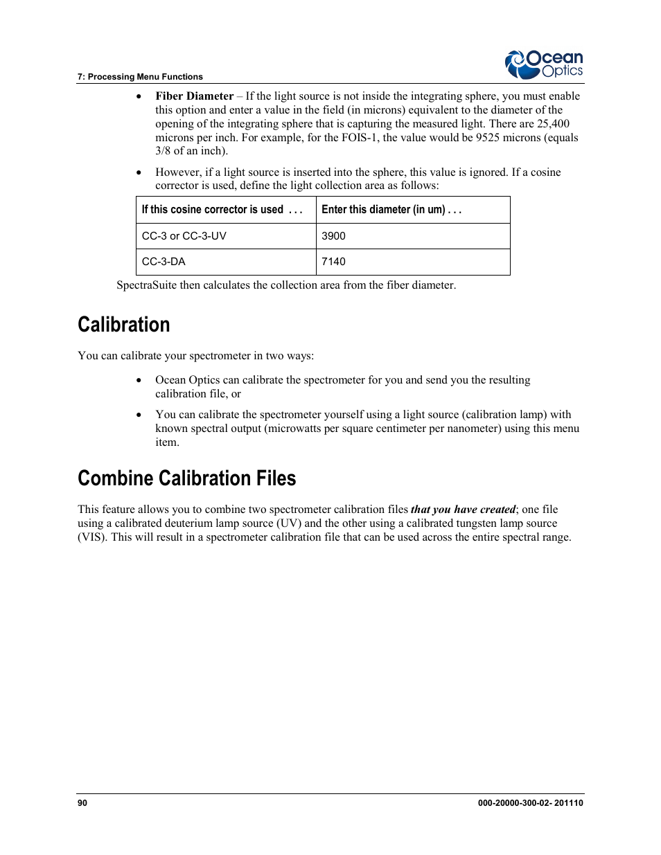 Calibration combine calibration files, Calibration, Combine calibration files | Ocean Optics SpectraSuite User Manual | Page 102 / 198