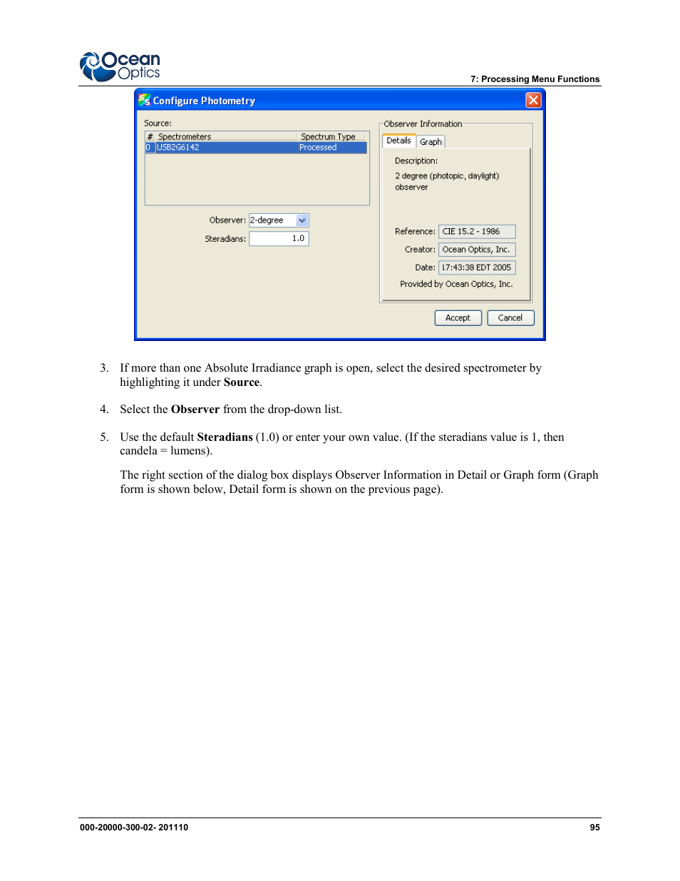 Ocean Optics SpectraSuite User Manual | Page 107 / 198