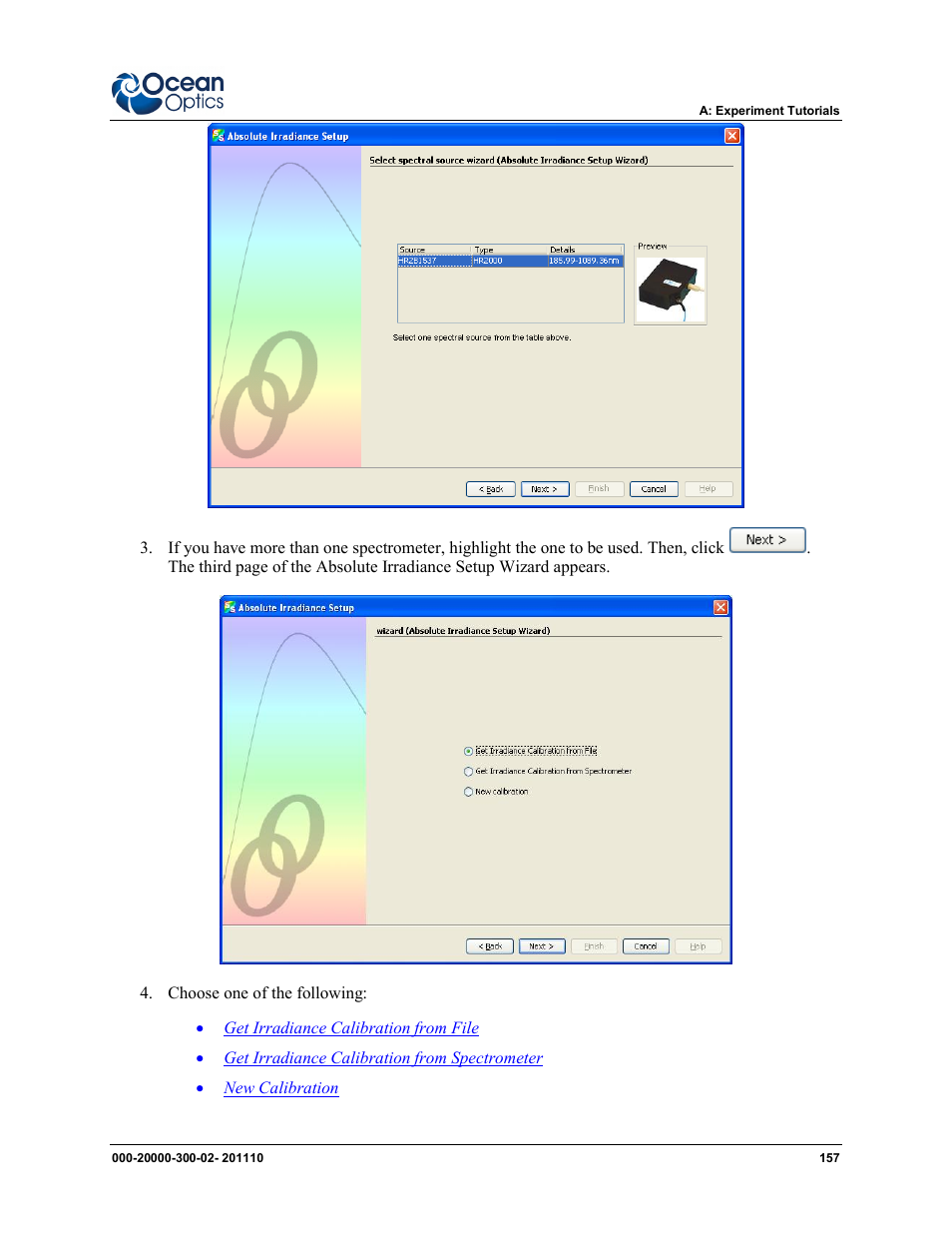 Ocean Optics SpectraSuite User Manual | Page 169 / 198