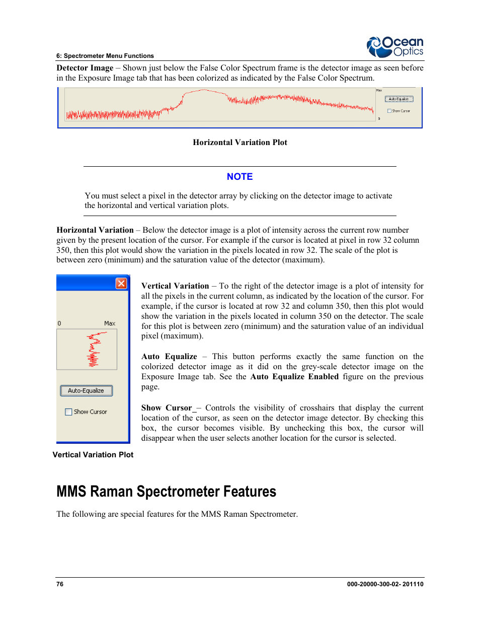 Mms raman spectrometer features | Ocean Optics SpectraSuite User Manual | Page 88 / 198