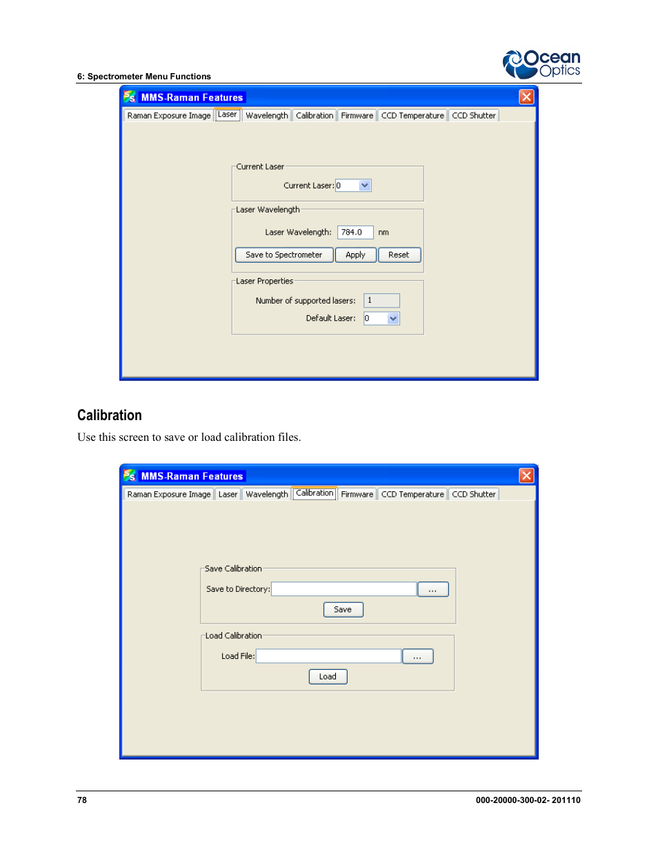 Calibration | Ocean Optics SpectraSuite User Manual | Page 90 / 198
