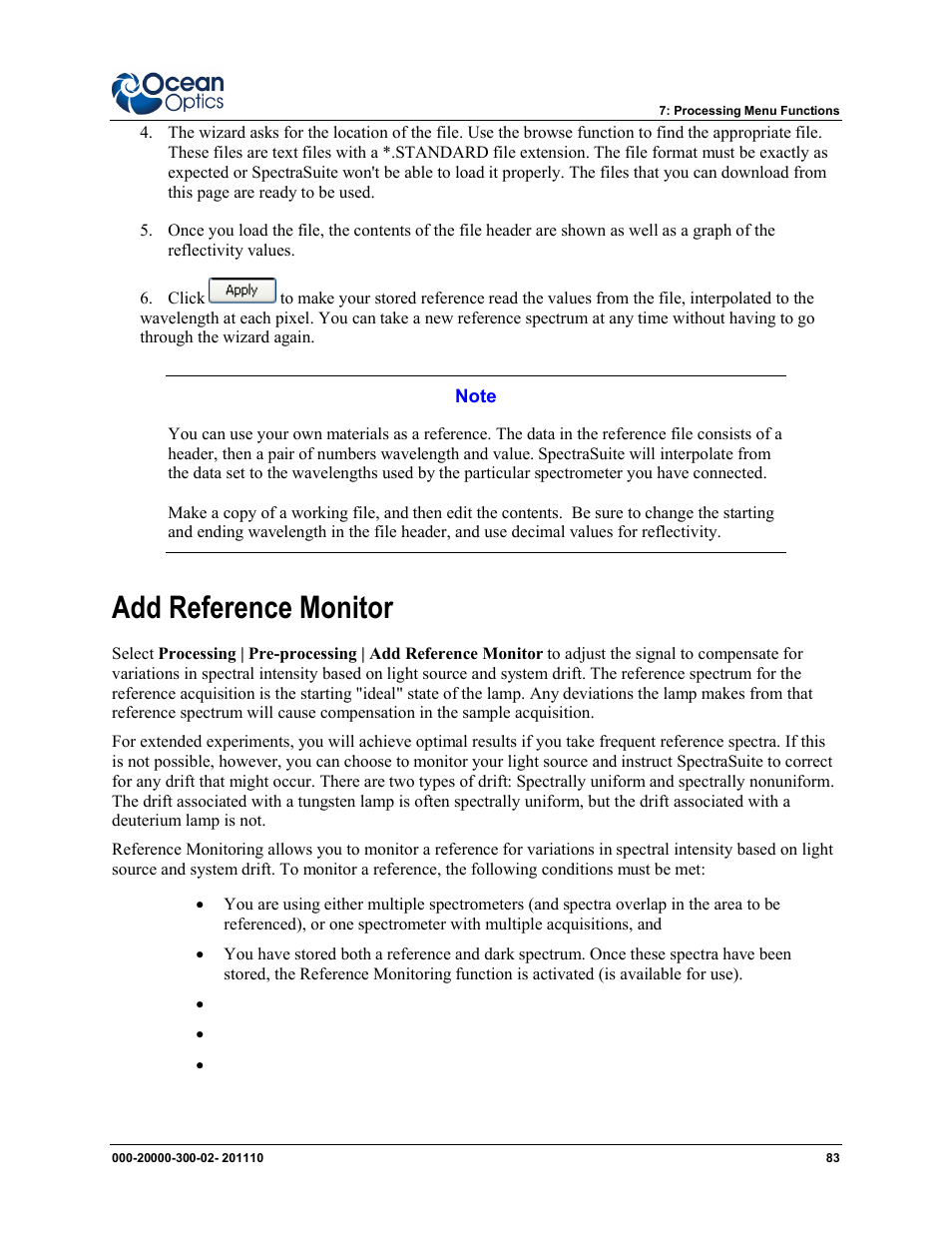 Add reference monitor | Ocean Optics SpectraSuite User Manual | Page 95 / 198