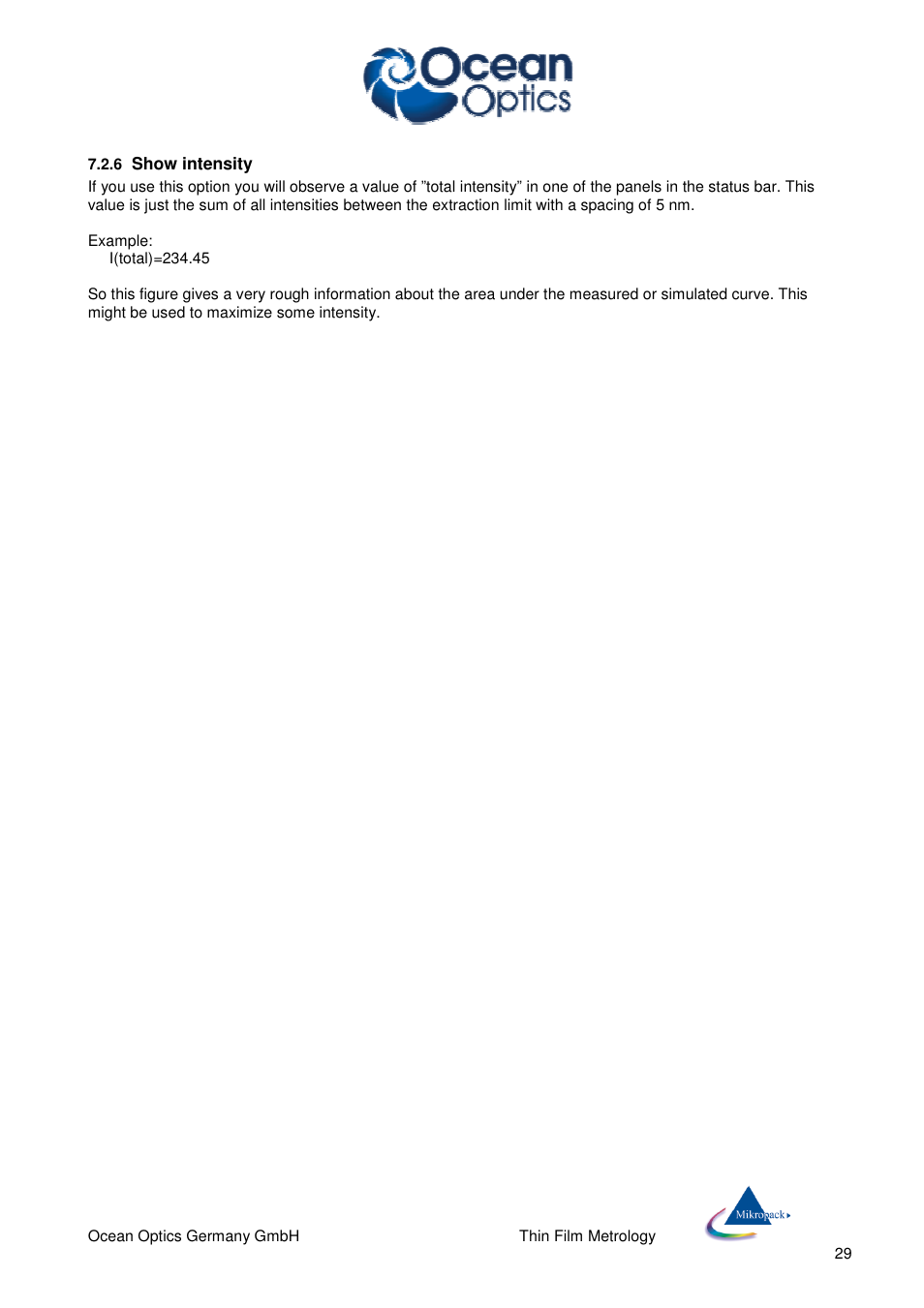 Ocean Optics NanoCalc User Manual | Page 30 / 81