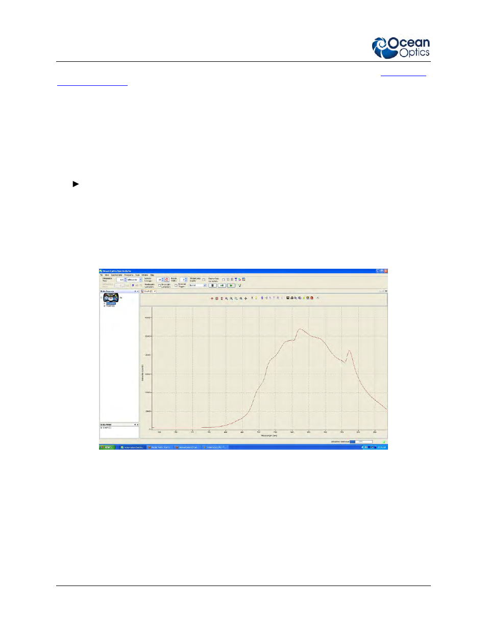 Performing a calibration using spectrasuite | Ocean Optics Jaz Absolute Irradiance User Manual | Page 10 / 26