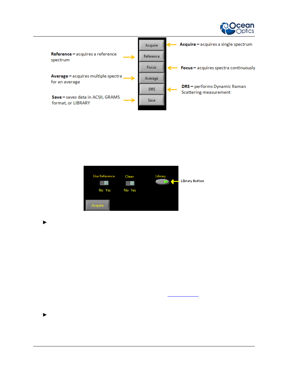 Creating library files, Saving a library spectrum | Ocean Optics IDRaman mini Install User Manual | Page 24 / 42