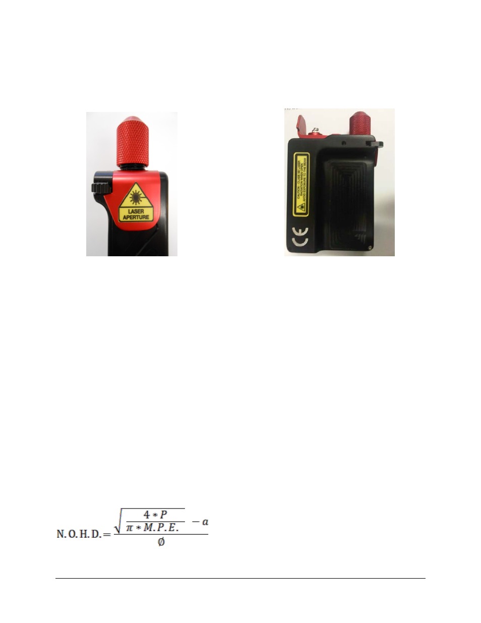 Locations of the warning labels, Remote interlock, Nominal optical hazard distance calculations | Assumptions, General equation | Ocean Optics IDRaman mini Install User Manual | Page 5 / 42