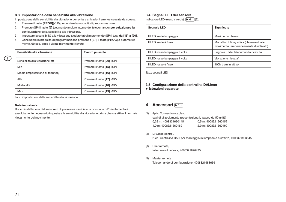 4 accessori | OSRAM HF LS LI User Manual | Page 24 / 28