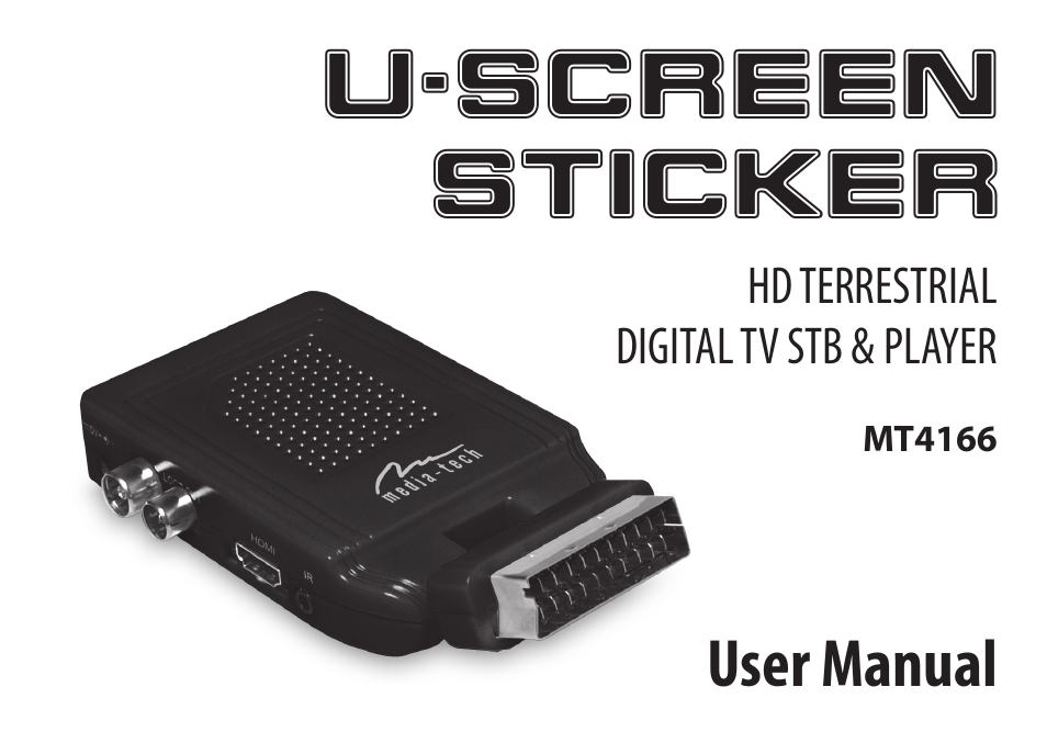 Media-Tech U-SCREEN STICKER User Manual | 12 pages