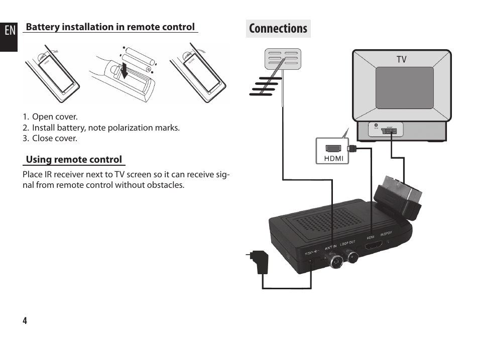 Connections | Media-Tech U-SCREEN STICKER User Manual | Page 4 / 12