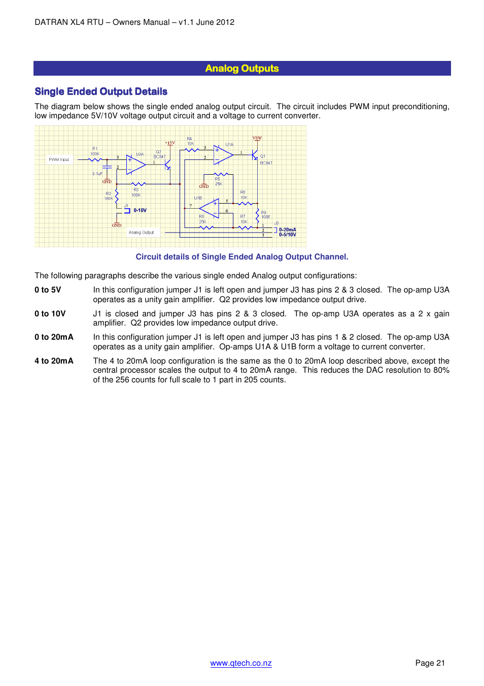 QTech Data Systems DNP3 RTU User Manual | Page 21 / 35