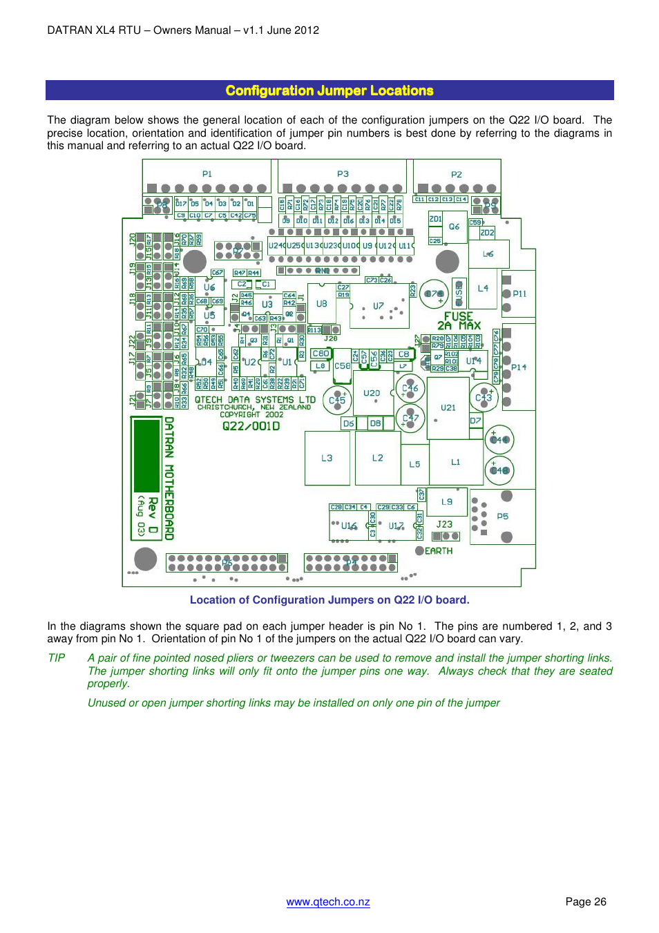 QTech Data Systems DNP3 RTU User Manual | Page 26 / 35