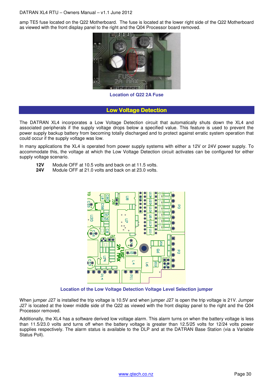 QTech Data Systems DNP3 RTU User Manual | Page 30 / 35